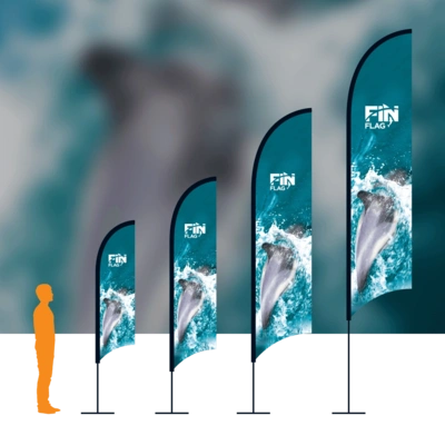Fin Flag With Background