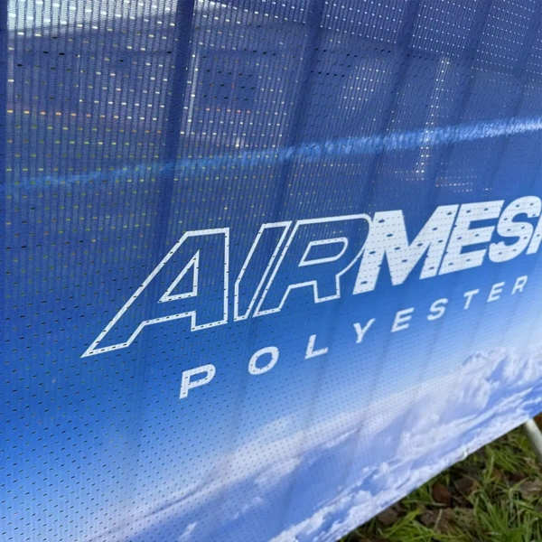 Airmesh Polyester Crowd Barrier - Front Detail